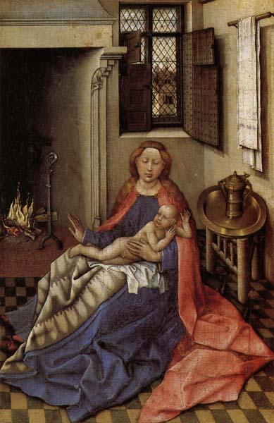 Robert Campin Madonna and Child Befor a Fireplace oil painting picture
